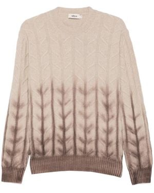 Altea Cable-Knit Ombré-Effect Sweater - Natural