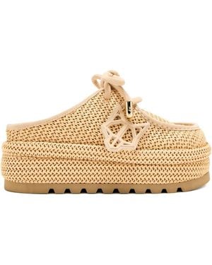 Naked Wolfe Mules con plataforma de 60 mm - Neutro