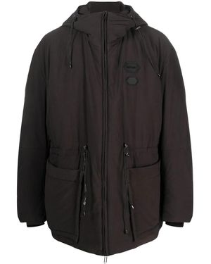 Off-White c/o Virgil Abloh Logo-Patch Padded Jacket - Black