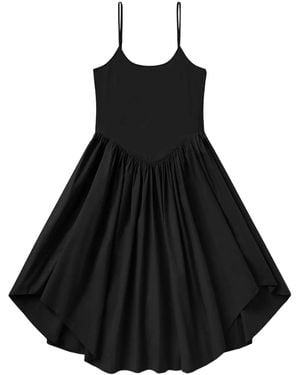 Citizens of Humanity Ari Spaghetti-Strap Midi Dress - Black