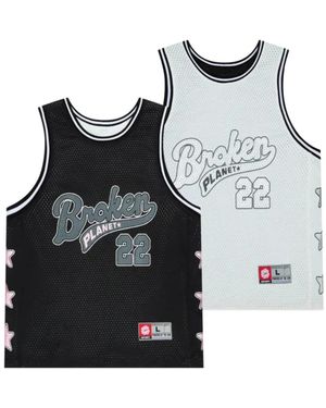 BROKEN PLANET Camiseta Con Diseño Reversible - Negro