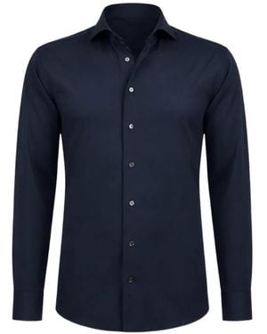 Traiano Milano Long-Sleeve Buttoned Shirt - Blue