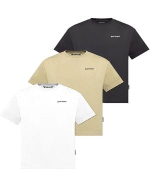 Palm Angels Logo Tri-pack T-shirt - ブラック