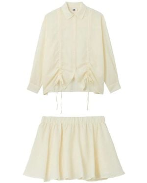 B+ AB Set De Falda Y Camisa - Blanco