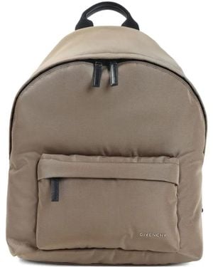 Givenchy Logo-Plaque Backpack - Grey