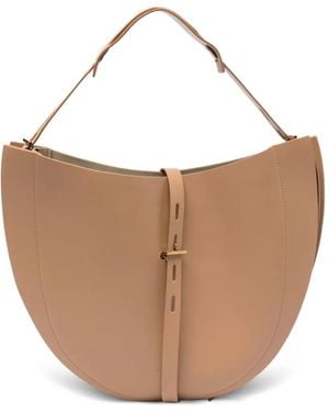 MINOBOSSI Liz Leather Shoulder Bag - White