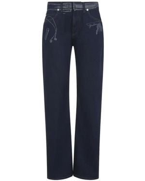 Jean Paul Gaultier Belt-Loops Jeans - Blue