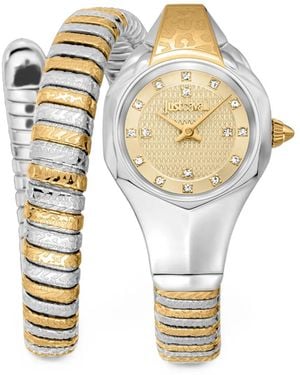 Just Cavalli Amalfi Two-Toned 22Mm Watch - White