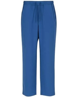 Isaia Drawstring Pants - Blue