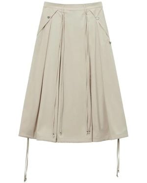 Musium Div. Pleated Midi Skirt - White