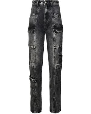 ICON DENIM Jeans mit aufgesetzten Taschen - Grau