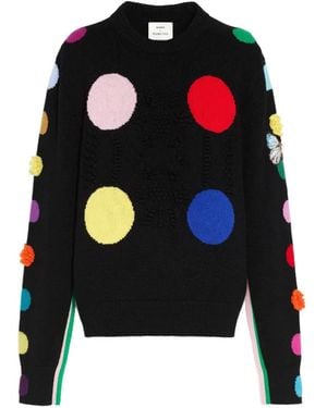 Barrie X Damien Hirst The Spots Trui Met Ronde Hals - Zwart