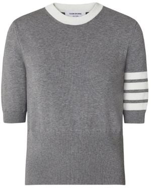Thom Browne T-Shirt À Imprimé Animalier - Grey