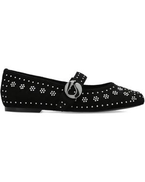 Coperni Buckle-Strap Ballet Flats - Black