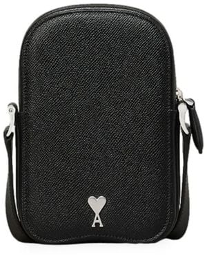 Ami Paris Paris Paris Vertical ショルダーバッグ - ブラック