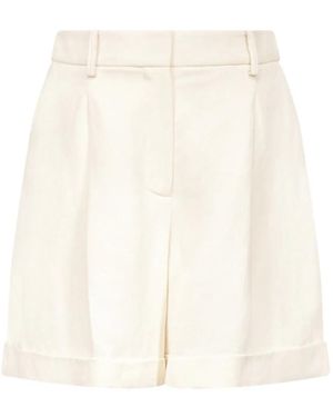 Twp Cisco Pleated Turn-Up Shorts - White