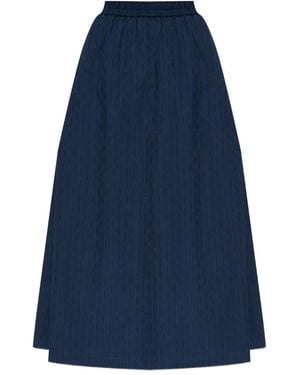 Samsøe & Samsøe Satina Pleated Skirt - Blue