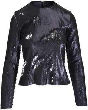 Akris Long-Sleeved Sequinned Top - Black