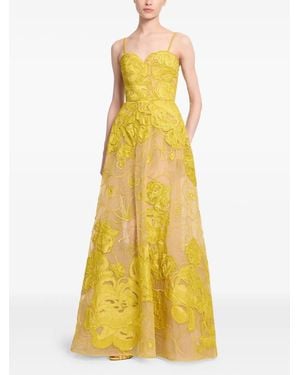 Elie Saab Bead-embellished Maxi Dress - イエロー