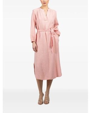 Xirena Josephine Tie-Waist Midi Dress - Pink