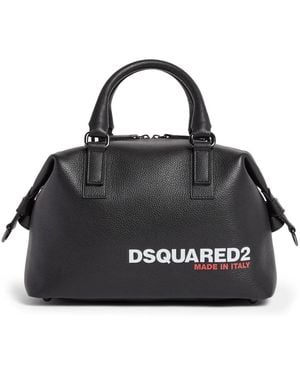 DSquared² Logo-Print Duffle Bag - Black