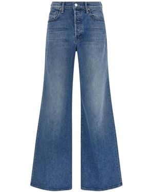 Mother The Tomcat Roller Sneak Wide-Leg Jeans - Blue