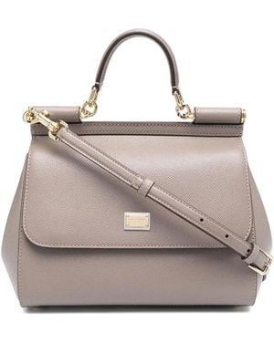 Dolce & Gabbana Grand Sac À Main Sicily - Neutre