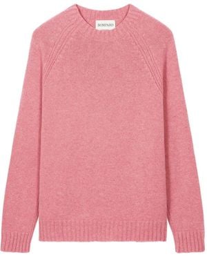 Eric Bompard Raglan-Sleeve Round-Neck Sweater - Pink