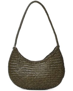 Dragon Diffusion Nova Luna Leather Shoulder Bag - Grey