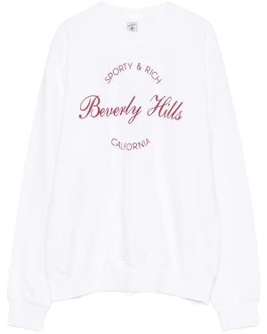 Sporty & Rich Printed Sweatshirt - White
