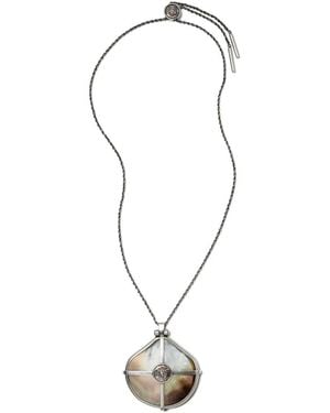Versace Sea Frames Necklace - White
