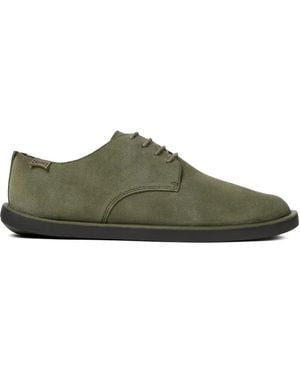 Camper Wagon Lace-Up Derby Shoes - Green