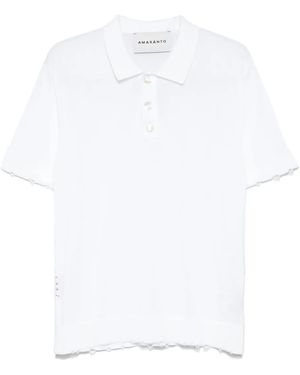 Amaranto Cotton Polo Shirt - White