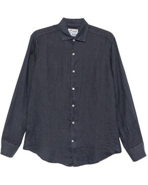 MC2 Saint Barth Pamplona Long-Sleeve Shirt - Blue