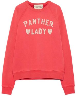 Valentino Garavani Panther Lady Sweatshirt - Red