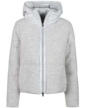 Herno Sequin-Embellished Puffer Jacket - Gray