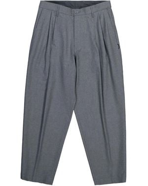 Neighborhood Two Tuck Pleated-Pocket Pants - Gray