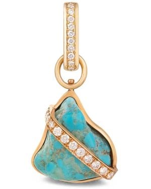 CLARA CHEHAB Medium Liberté Diamond And Charm - Blue