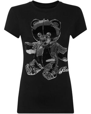 Philipp Plein Crystal-embellished Teddy T-shirt - ブラック