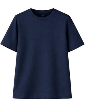 Gran Sasso Crew-Neck Short-Sleeve T-Shirt - Blue
