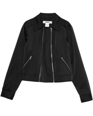 DKNY Zip-Front Jacket - Black