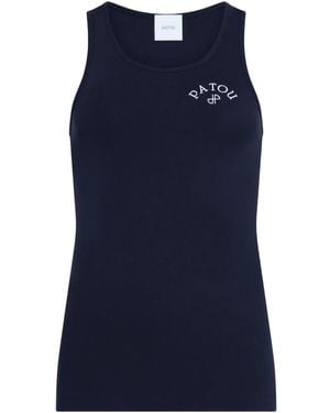 Patou Logo Tank Top - Blue