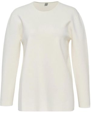TOTEME Crew-Neck Long-Sleeve Jumper - White
