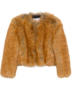 Stand Studio Karly Faux-Fur Coat - Natural