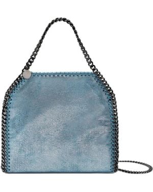 Stella McCartney Falabella Iridescent Mini Tote Bag - Blue