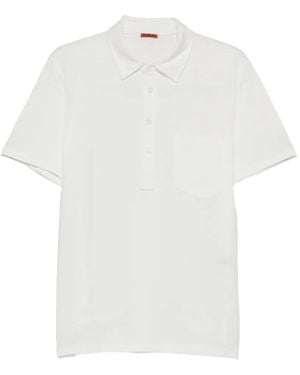 Barena Polo À Poche Poitrine - White