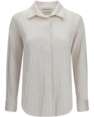 GONGDID DESIGN Plissé Long-Sleeve Shirt - Grey
