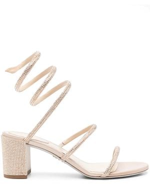 Rene Caovilla Cleo 60Mm Sandals - Natural