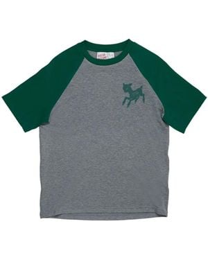 Oscar Ouyang T-Shirt Imprimé À Manches Raglan - Vert