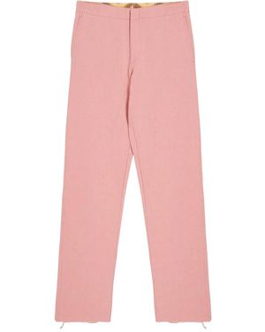 Fendi Pantaloni Con Frange - Rosa